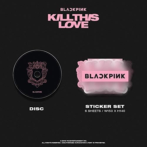 YG Entertainment [רשמי] בחר אלבום Mini 2 BlackPink [Kill This Love] CD+The Box עבור CD+Photobook+The Lyrics Papers+The Poster המקופל+Polaroid